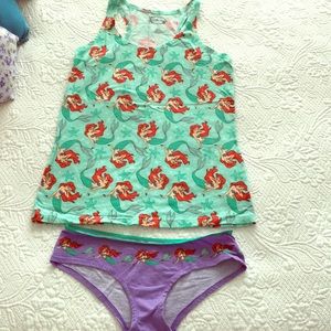 The Little Mermaid Tank and Underwear Set
